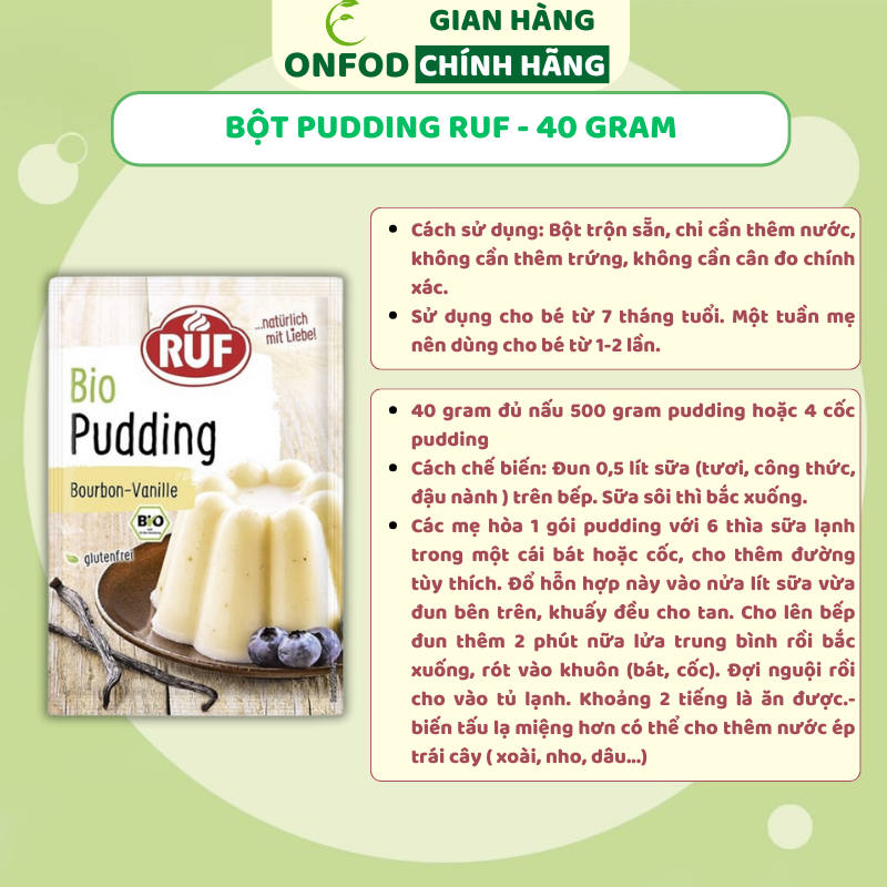 Bột gạo tẻ hữu cơ ONFOD ST25