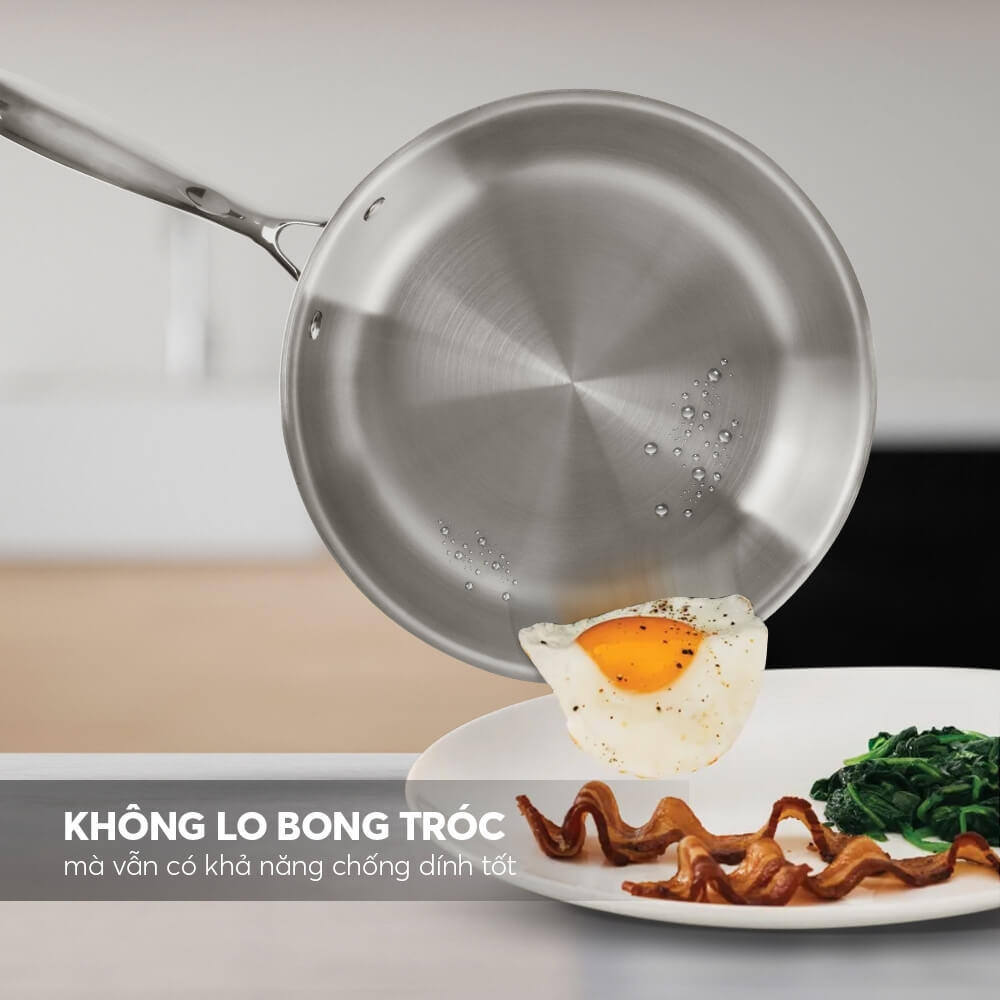 Mô tả Chảo sâu lòng inox nguyên khối Elmich Basic EL-2842IN - 1