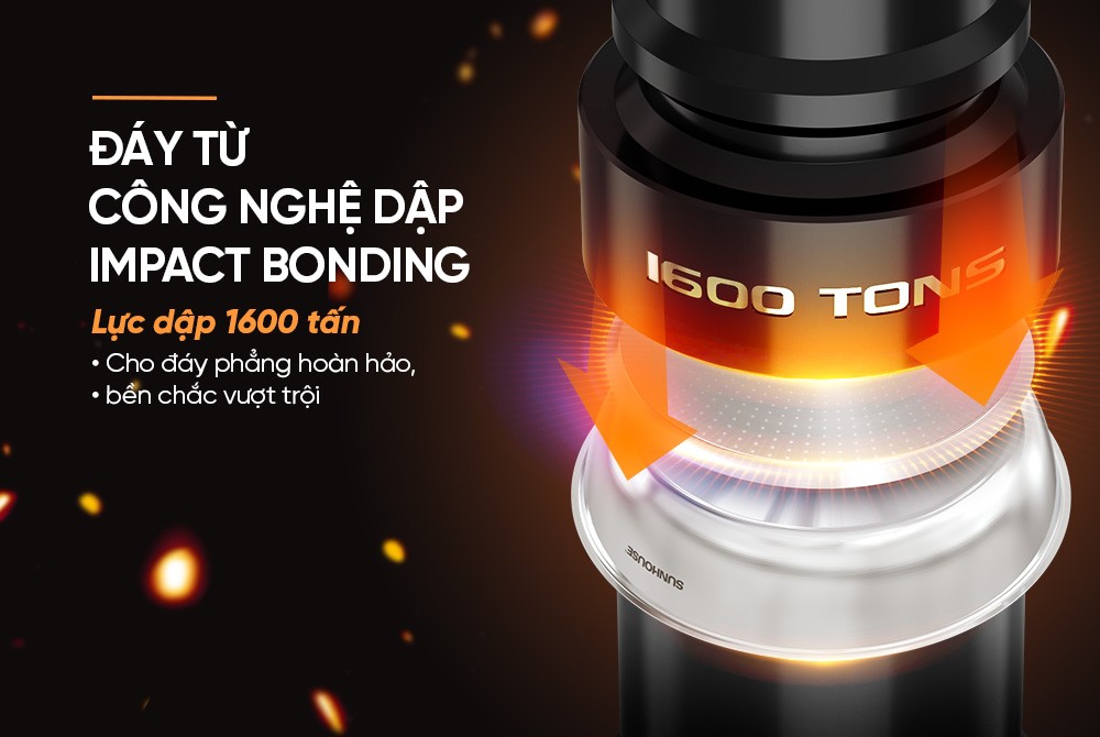 Mô tả Chảo Inox Impact Sunhouse ECO INxxM5 dùng trên mọi loại bếp - 5