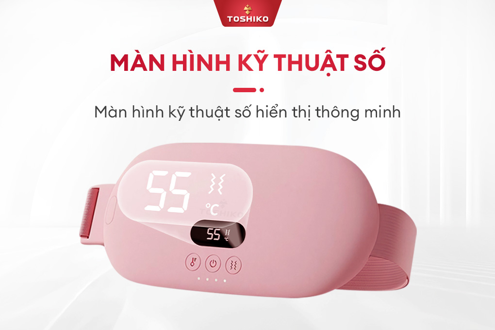 Mô tả Đai massage chườm nóng Toshiko V9 giúp xoa dịu các cơn đau bụng kinh, phù hợp với các chị em phụ nữ - 5