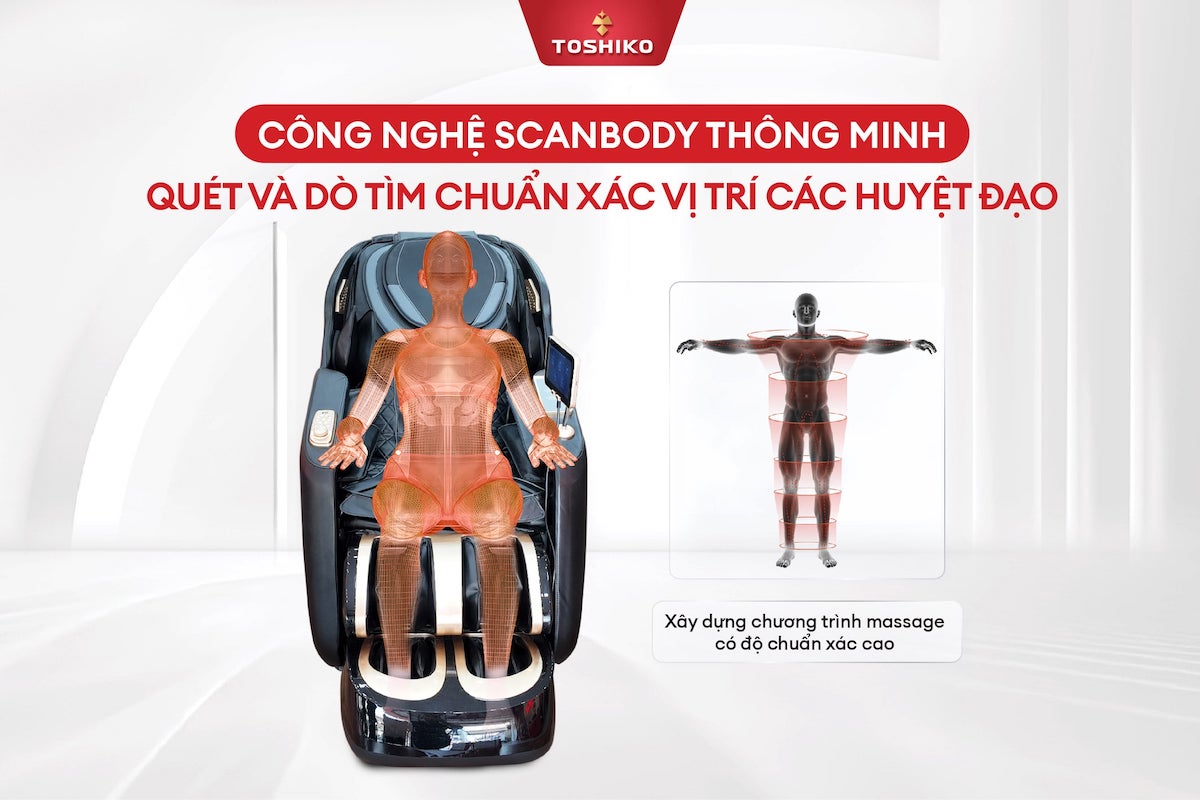 Ghế massage Toshiko T95 scan body