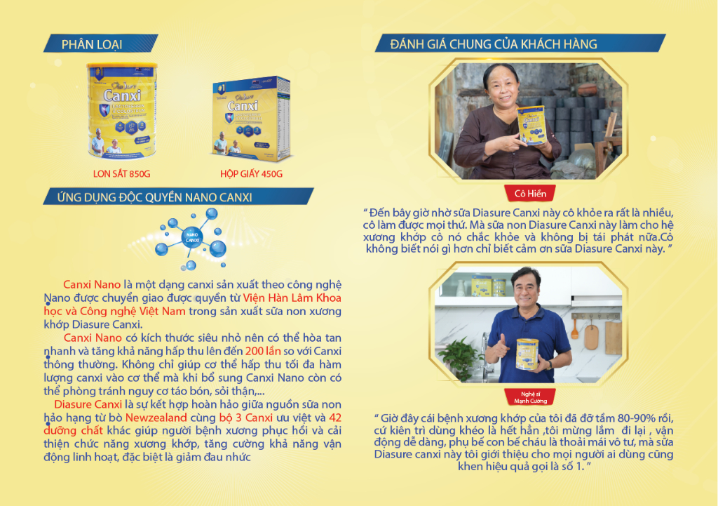 Mô tả Diasure Canxi 850G Bổ Sung Canxi Nano, Cải Thiện Sức Khỏe Xương Khớp Tăng Cường Đề Kháng, Xương Chắc Khỏe Hơn - 1