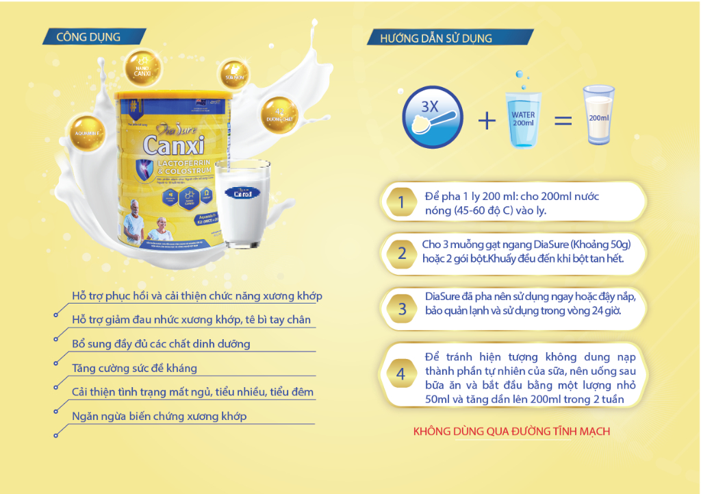 Mô tả Diasure Canxi 850G Bổ Sung Canxi Nano, Cải Thiện Sức Khỏe Xương Khớp Tăng Cường Đề Kháng, Xương Chắc Khỏe Hơn - 2