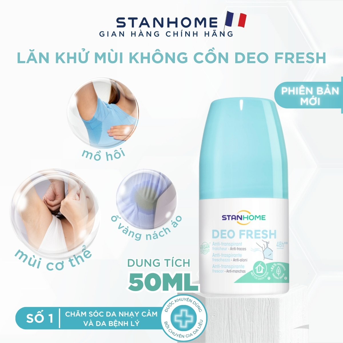 Kết cấu Lăn Khử Mùi Stanhome