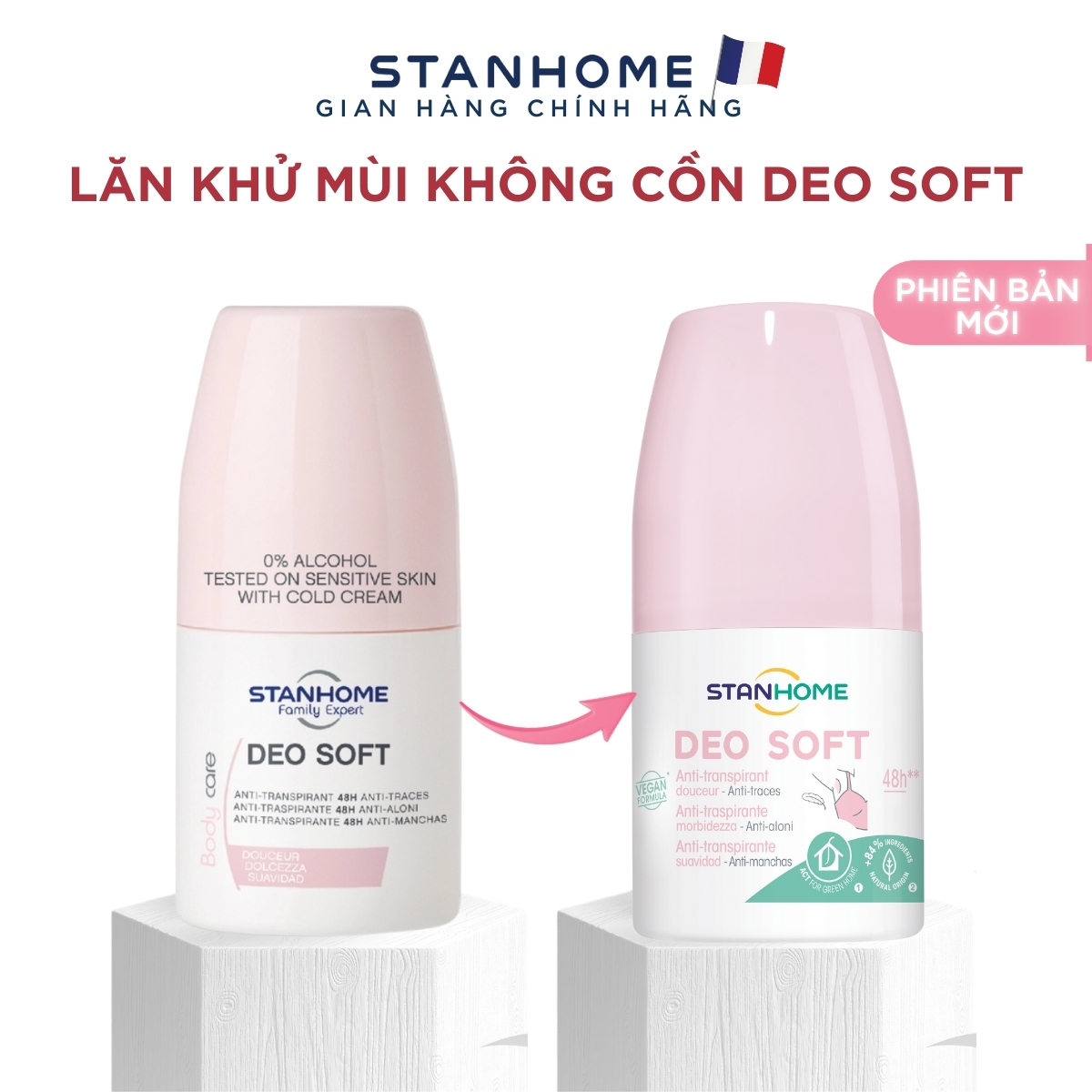 Lăn khử mùi Stanhome Deo Soft