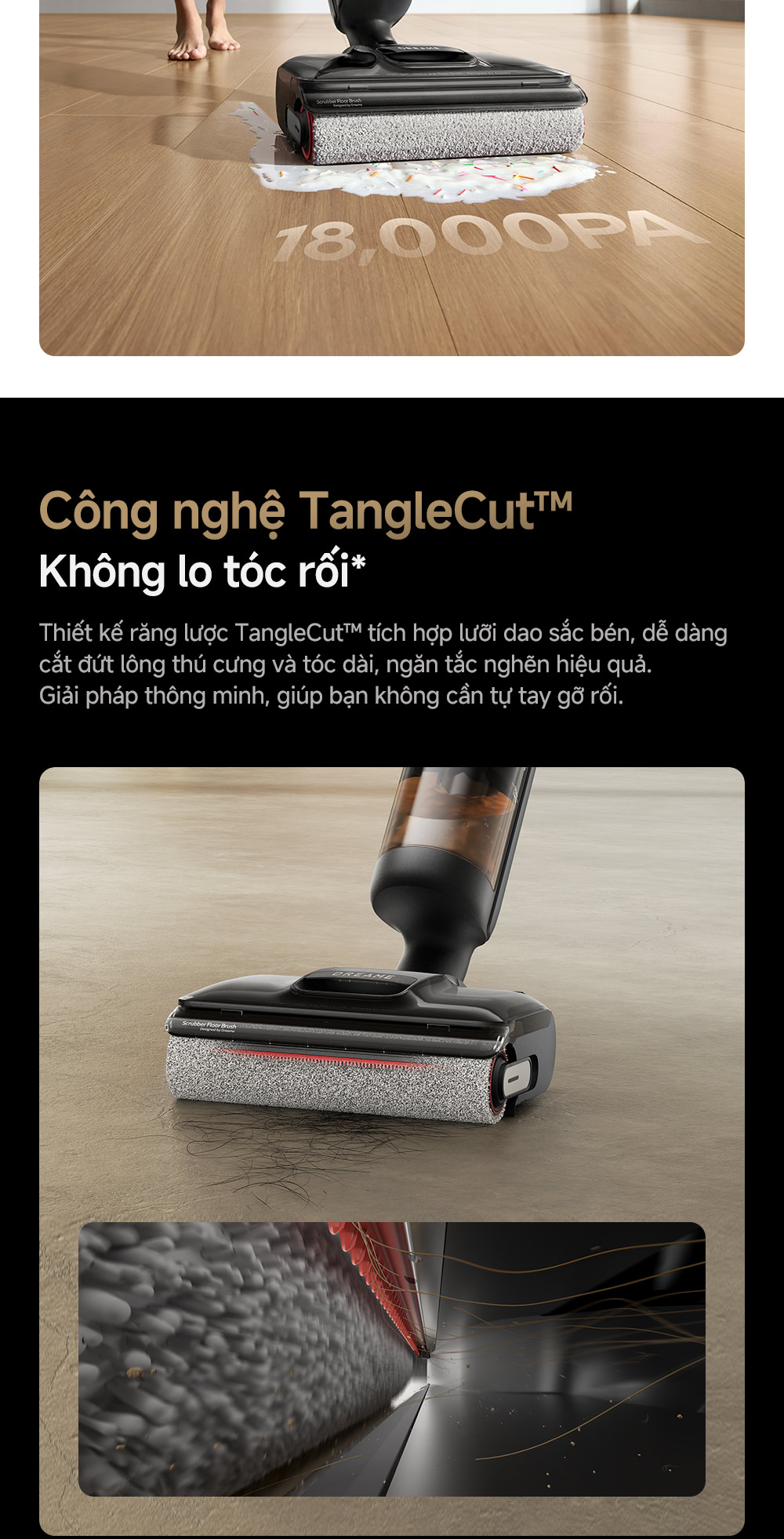Mô tả Máy hút bụi lau sàn khô & ướt Dreame H13 FlexReach - Bản Quốc Tế - Bảo Hành 24 Tháng - 5