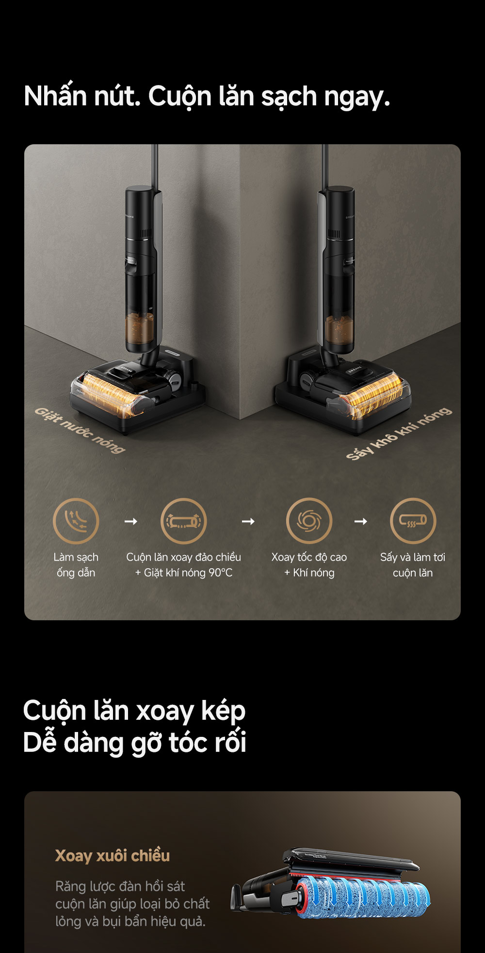 Mô tả Máy hút bụi lau sàn khô & ướt Dreame H13 FlexReach - Bản Quốc Tế - Bảo Hành 24 Tháng - 6