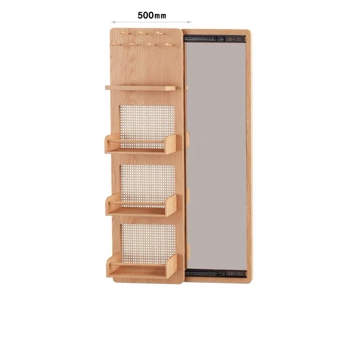 Mô tả Gương cánh trượt thông minh kết hợp giá kệ để đồ tiện dụng có led cảm ứng VUADECOR (full phụ kiện) kích thước 95x140cm - 4