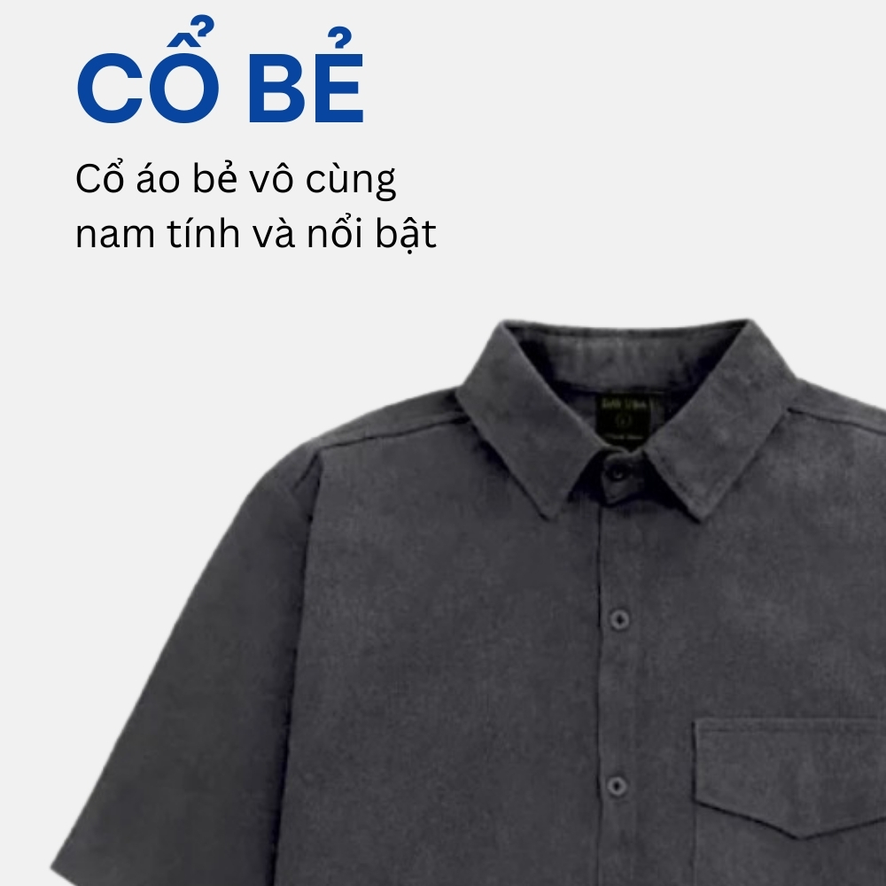 Áo Sơ Mi Nam Tay Ngắn Halley Cao Cấp Kiểu Dáng Form Rộng Unisex Basic Mặc Cực Đẹp A4