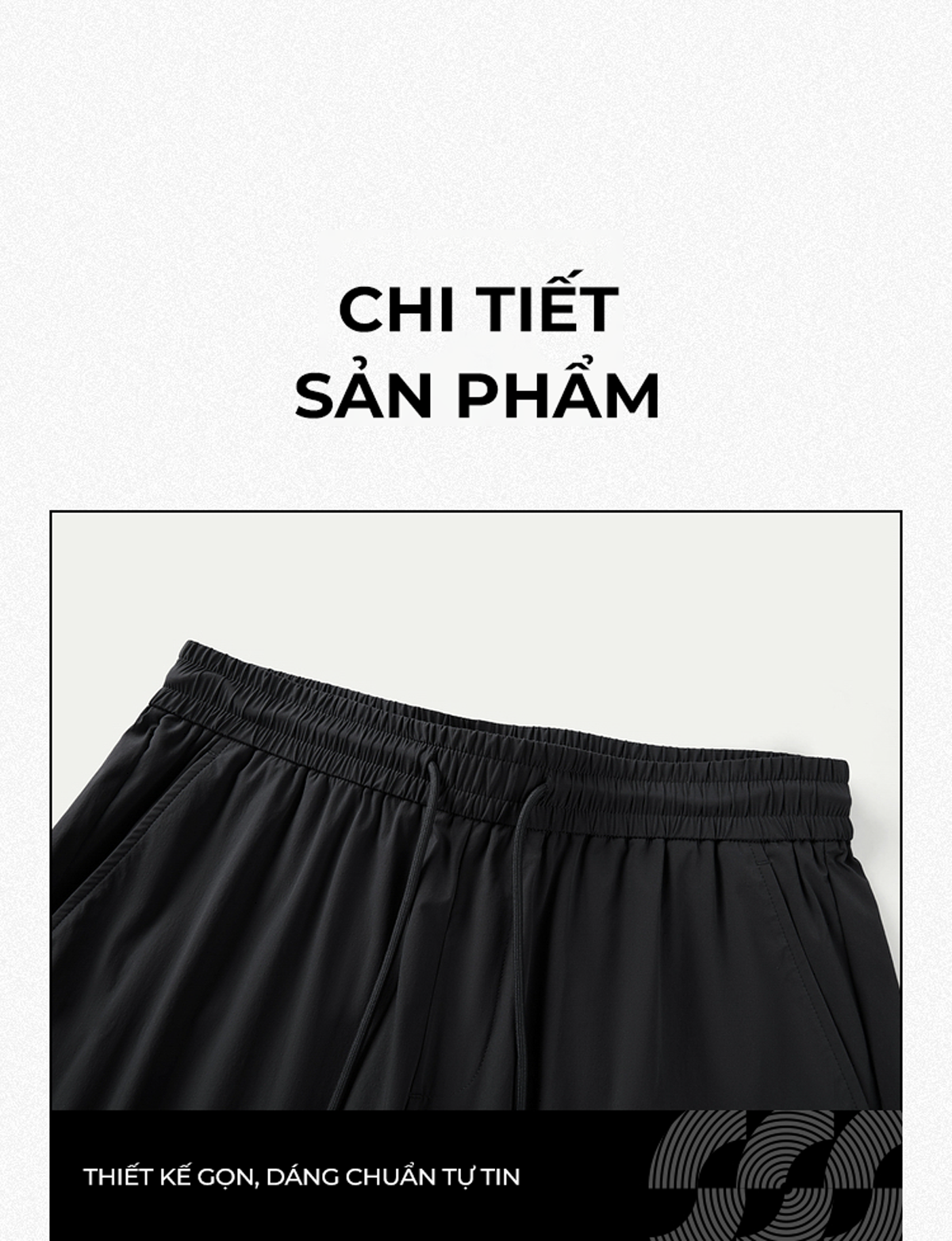 Mô tả Quần short thể thao nam HLA Sportsday Series lưng thun dây rút, chất liệu mát lạnh mềm nhẹ, co giãn thoải mái, thấm hút - 6