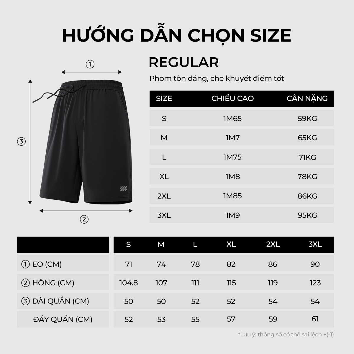 Mô tả Quần short thể thao nam HLA Sportsday Series lưng thun dây rút, chất liệu mát lạnh mềm nhẹ, co giãn thoải mái, thấm hút - 11