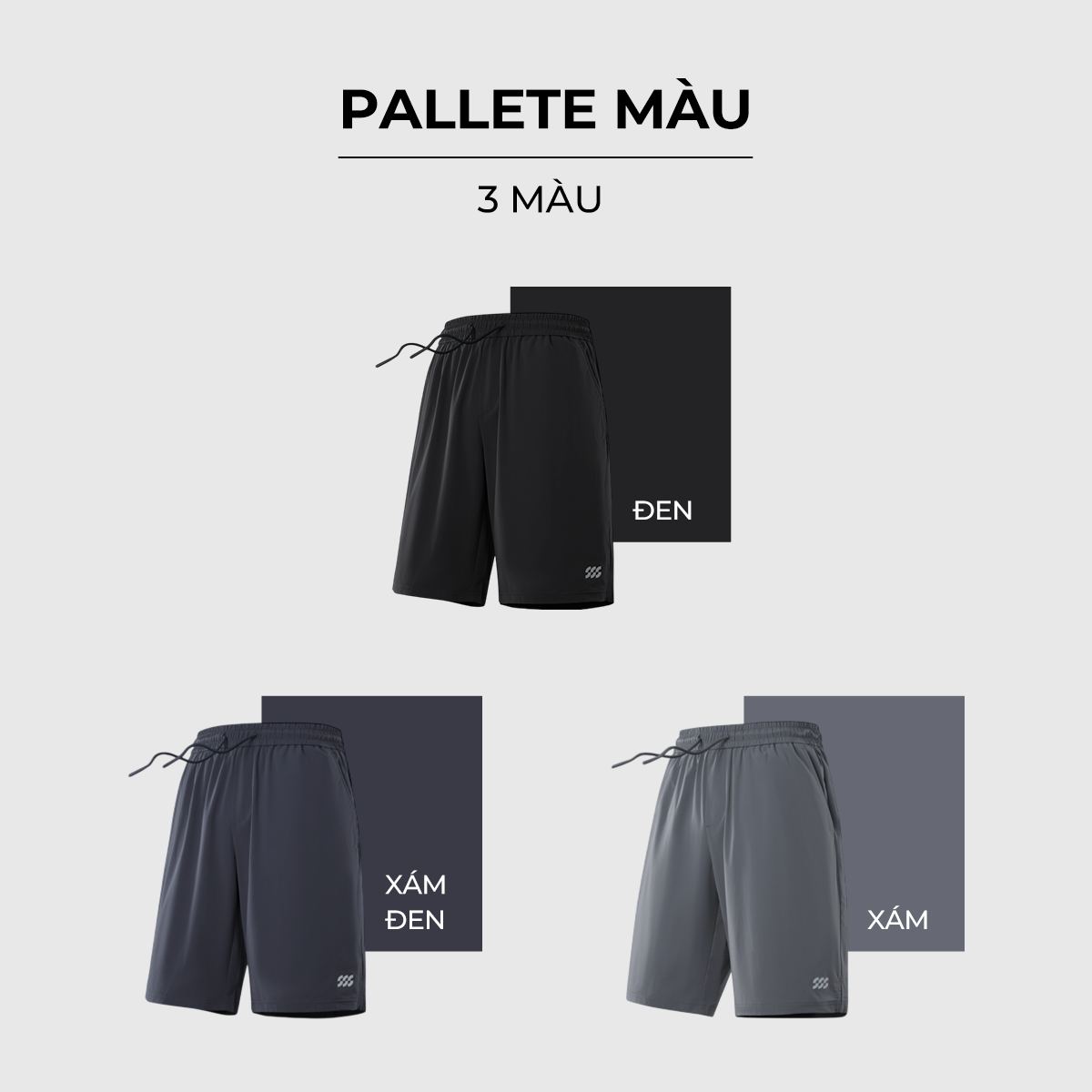 Mô tả Quần short thể thao nam HLA Sportsday Series lưng thun dây rút, chất liệu mát lạnh mềm nhẹ, co giãn thoải mái, thấm hút - 10