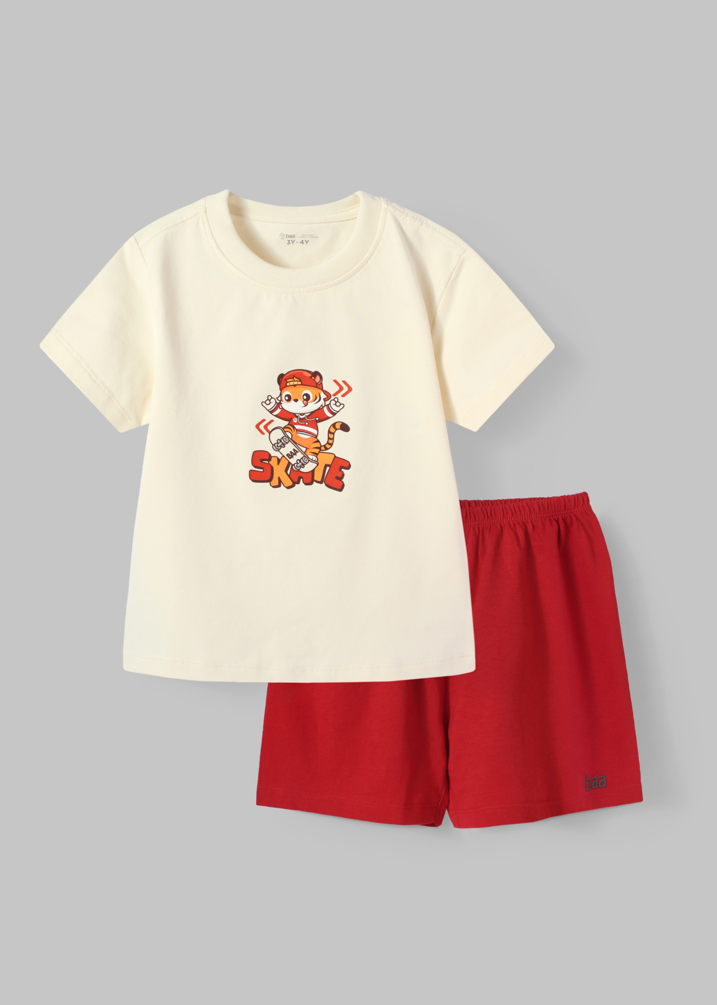 Mô tả Đồ Bộ Bé Trai In Họa Tiết Khủng Long, Xe Đua Cotton Thoáng Mát (1-10 Tuổi)BaaBaby DB03N - 1