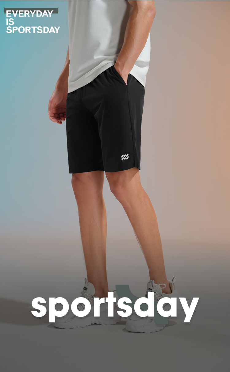 Mô tả Quần short thể thao nam HLA Sportsday Series lưng thun dây rút, chất liệu mát lạnh mềm nhẹ, co giãn thoải mái, thấm hút - 2