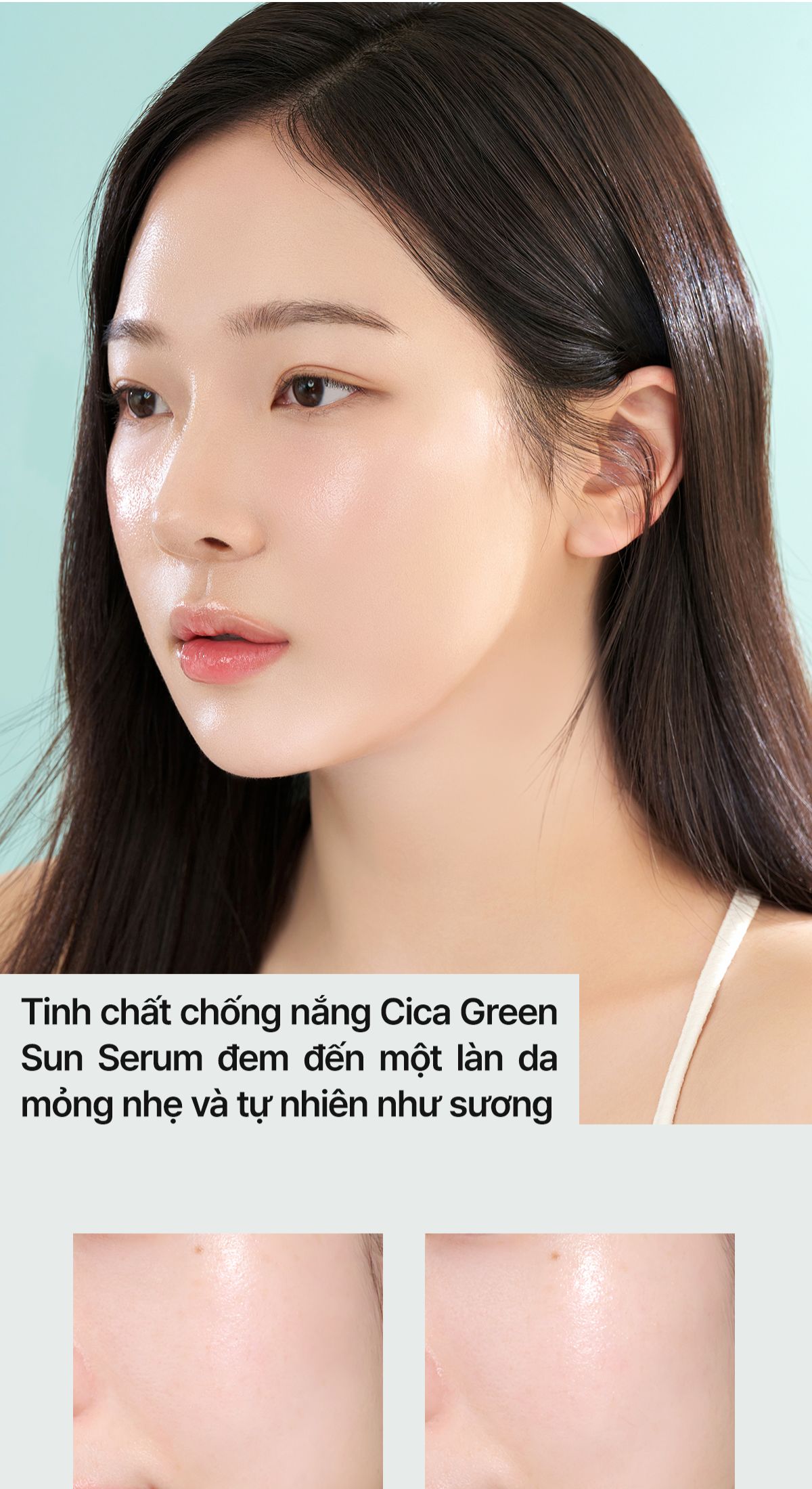 Mô tả Tinh Chất Chống Nắng Black Rouge Cica Green Sun Serum Hàn Quốc SPF50+ PA+++++ 3ml - 8
