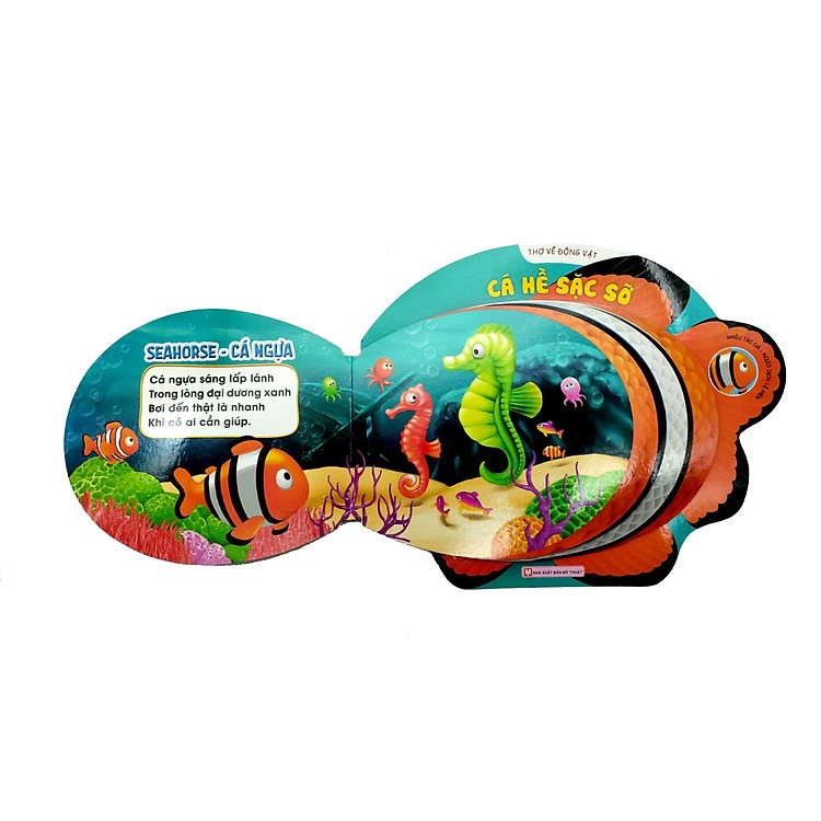 Mô tả Sách Thơ Về Động Vật: Chị Ong Chăm Chỉ, Cô Cừu Mũm Mĩm, Cá Hề Sặc Sỡ, Nhím Con Nhiều Gai (bìa cứng) - 5