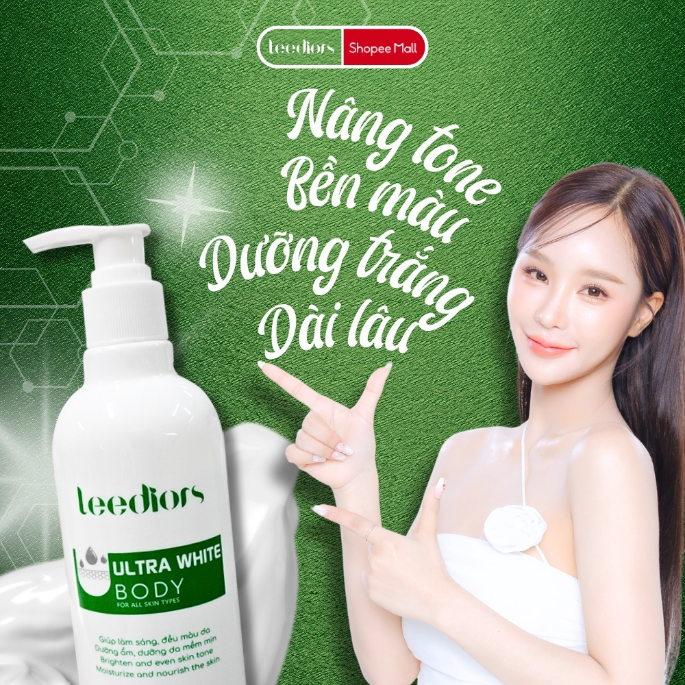 Mô tả Kem body Dưỡng Trắng da - Ultral White Body Leediors Nâng tone Trắng sáng Tự nhiên, Không bết dính - 1