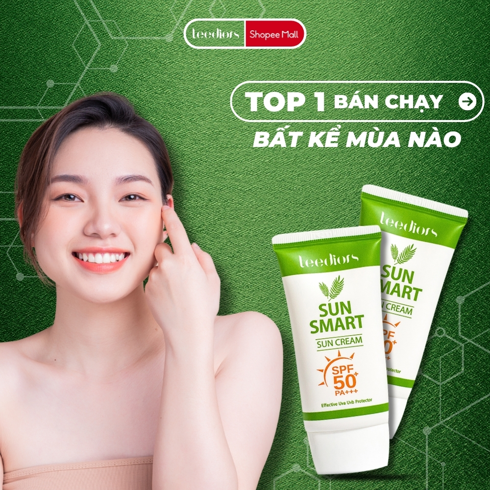 Mô tả Kem chống nắng Hàn Quốc Leediors SPF 50+ 3 in 1 Ngăn Chặn Tia UVA, UVB, Dưỡng Trắng, Kiềm Dầu, Chống Nước - 1