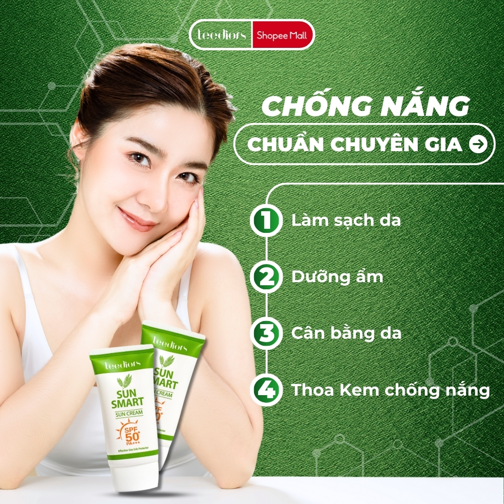 Mô tả Kem chống nắng Hàn Quốc Leediors SPF 50+ 3 in 1 Ngăn Chặn Tia UVA, UVB, Dưỡng Trắng, Kiềm Dầu, Chống Nước - 4