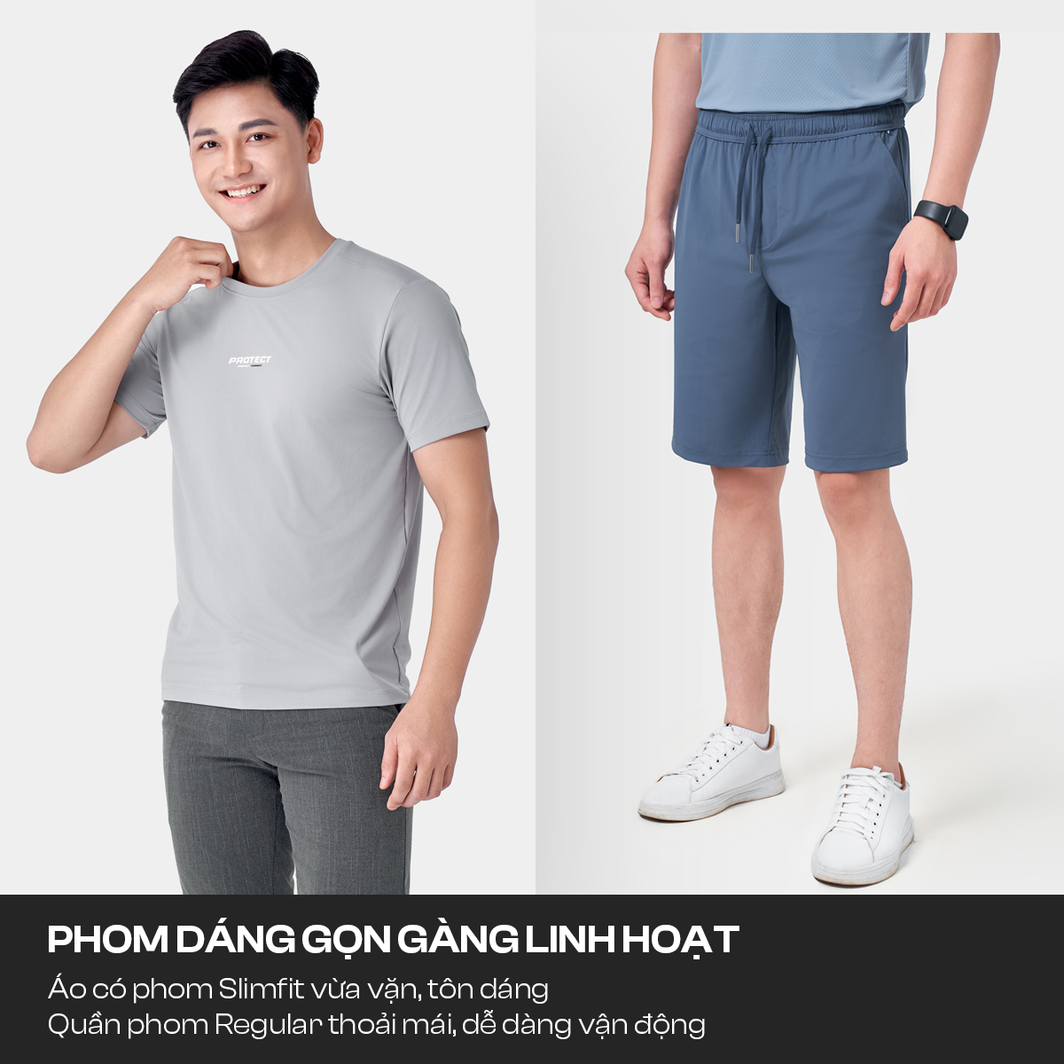 Mô tả Bộ Quần Áo Nam DRI-AIR 5S FASHION Phong Cách Thể Thao,Nhẹ Mát,Khỏe Khoắn (ATS24012-QST25021) - 4