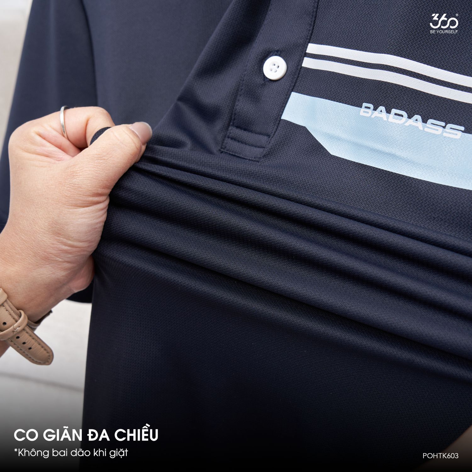Mô tả Áo polo nam COOL TOUCH 360 Boutique áo polo cao cấp, co dãn, thoáng mát - POHTK603 - 2