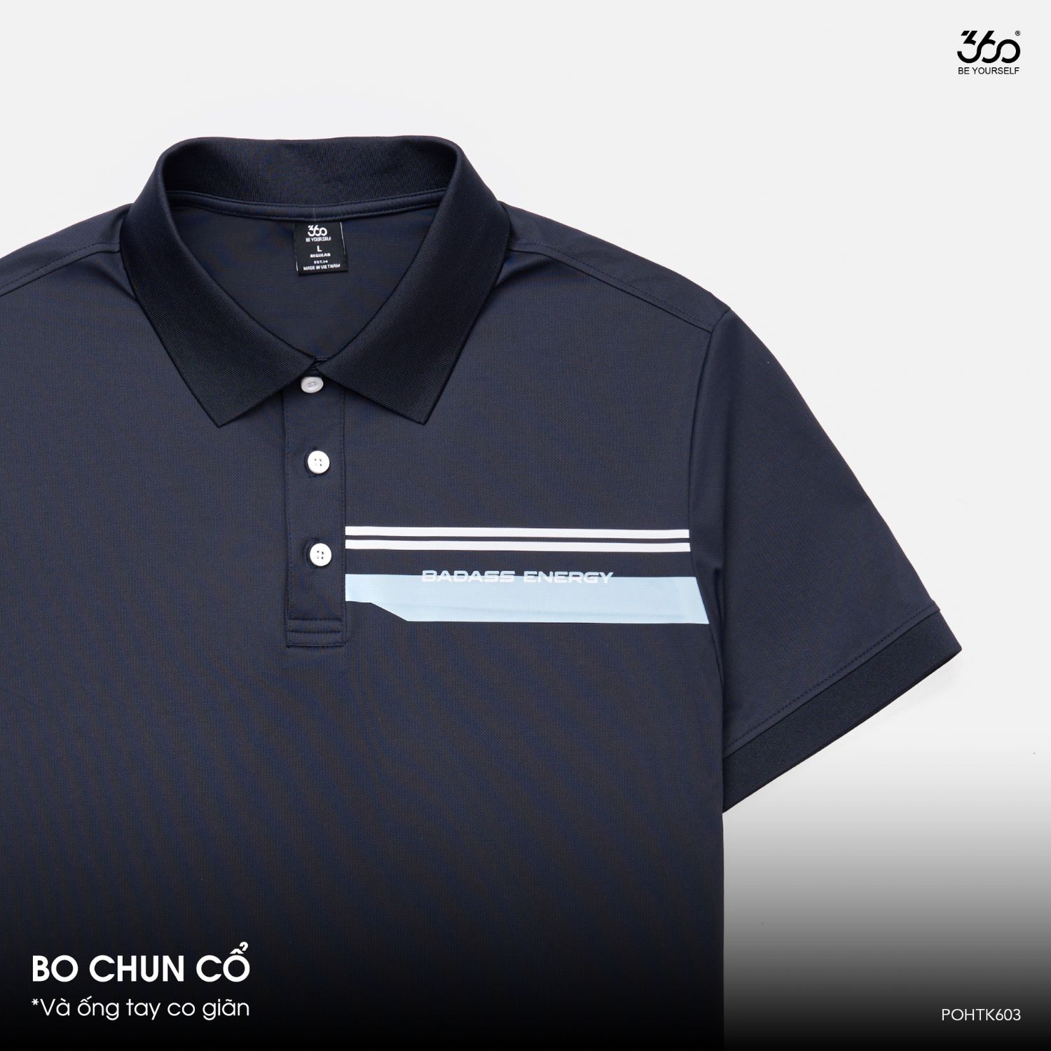 Mô tả Áo polo nam COOL TOUCH 360 Boutique áo polo cao cấp, co dãn, thoáng mát - POHTK603 - 4