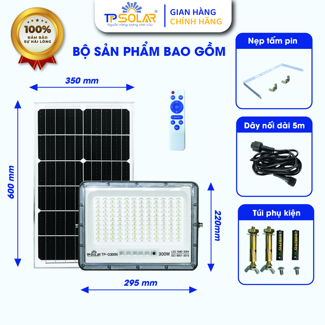 Đèn Pha LED Năng Lượng Mặt Trời TP SOLAR Mắt Ngọc