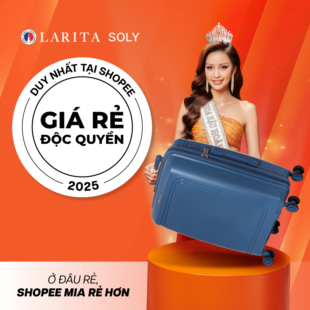 Mô tả Vali Kéo MIAvn Larita SOLY - Size 20/24/28, Nhựa PP Dẻo Siêu Bền, Hạn Chế Bể Vỡ, Bảo Hành Trọn Đời - 1