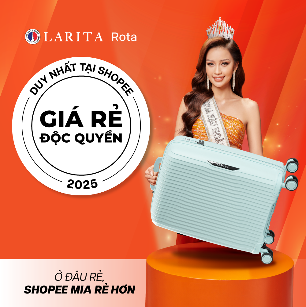 Mô tả Vali Kéo MIAvn Larita ROTA - Size 20/24/28, Nhựa PP Dẻo Siêu Bền, Hạn Chế Bể Vỡ, Khoá TSA,Bảo Hành Trọn Đời - 1