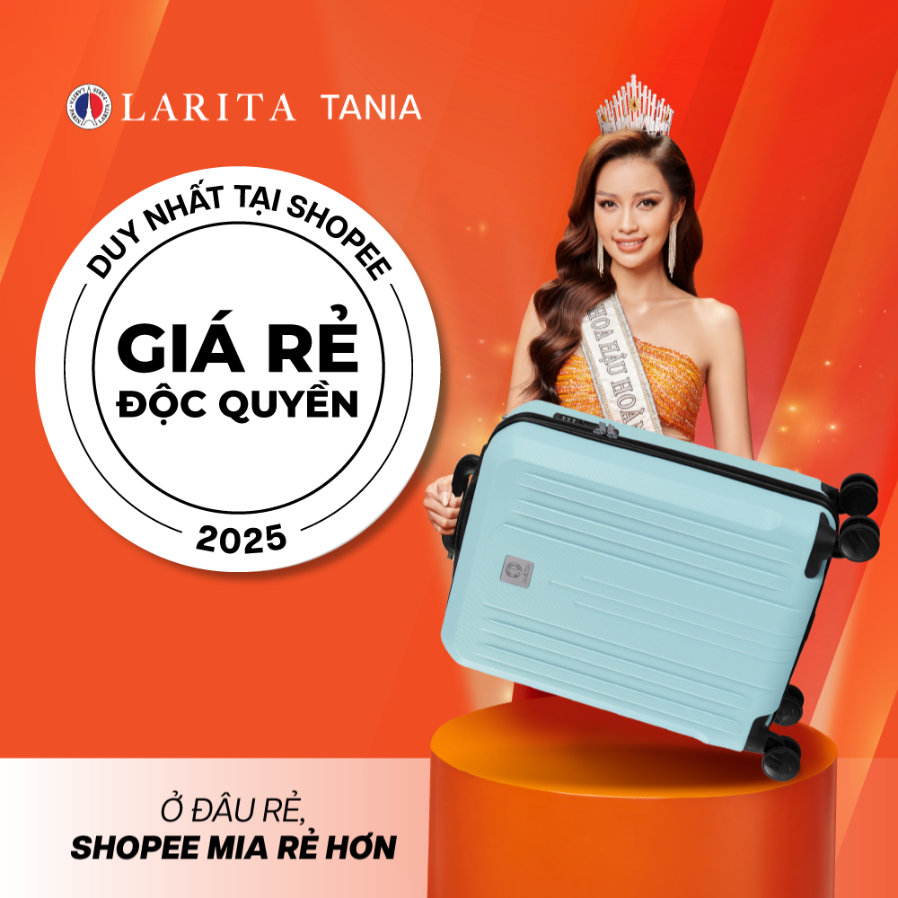 Mô tả Vali Kéo MIAvn Du Lịch Larita TANIA - Size S 20inch, Nhựa ABS Cứng Cáp Bền Bỉ, Khoá TSA, Bảo Hành Trọn Đời - 1
