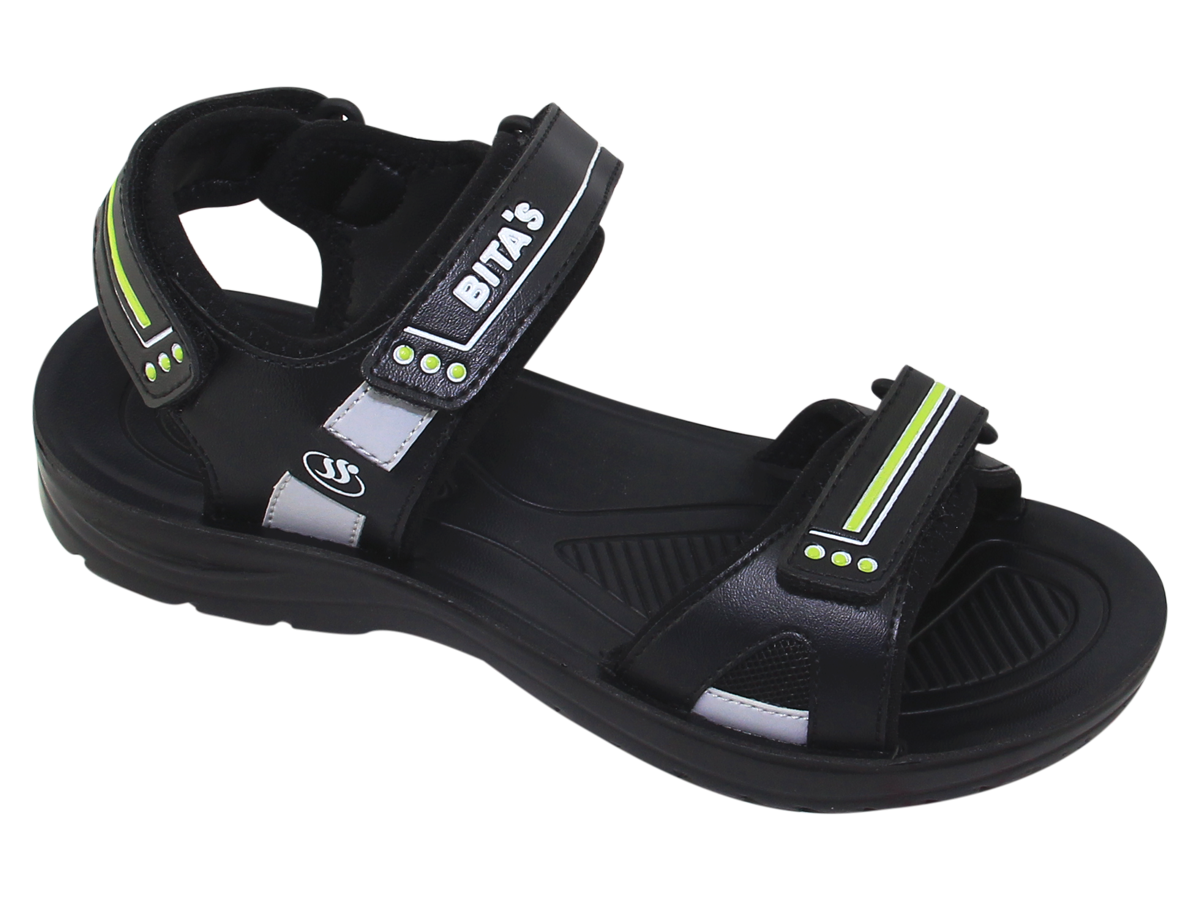 Mô tả Sandal đế bằng bé trai Bita's SEN.82 (Đen + Nâu Kaki + Xám) - 3
