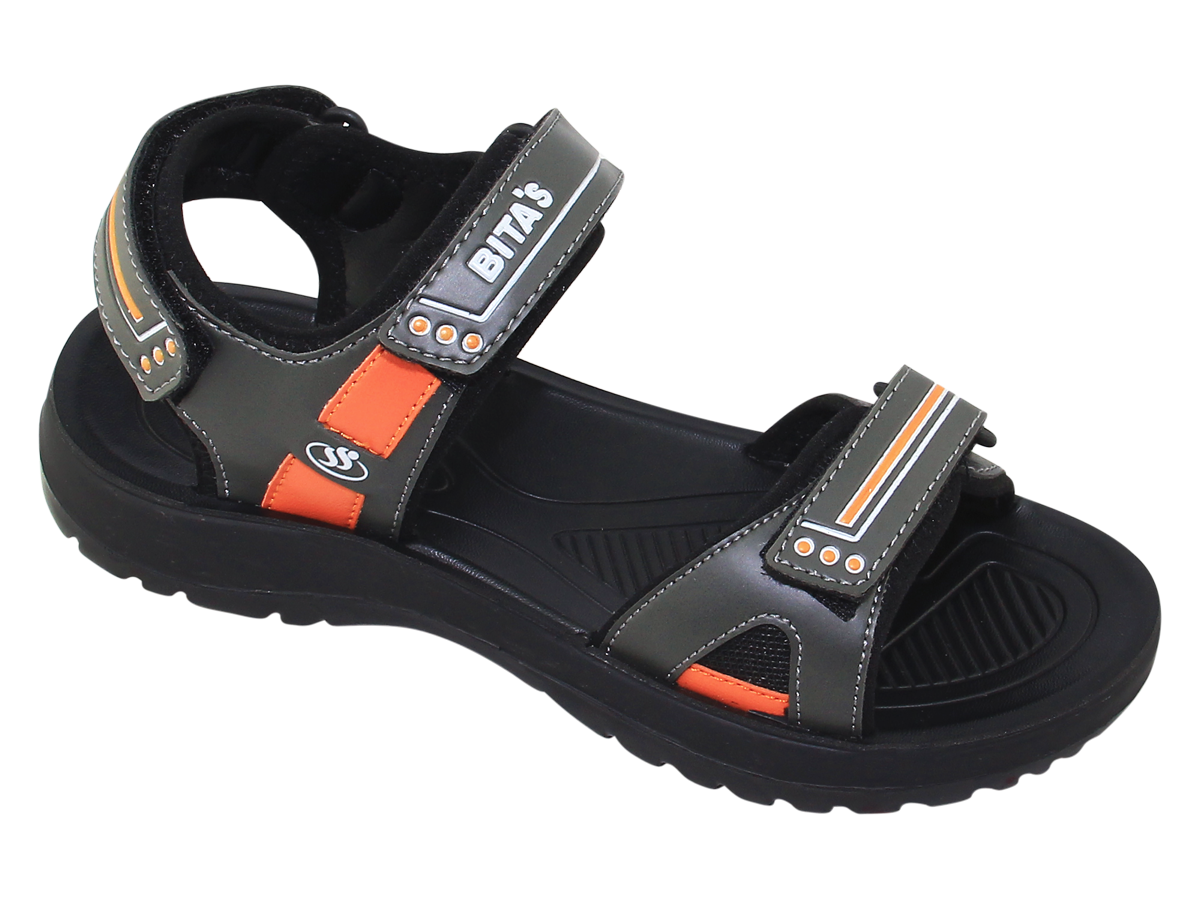 Mô tả Sandal đế bằng bé trai Bita's SEN.82 (Đen + Nâu Kaki + Xám) - 4