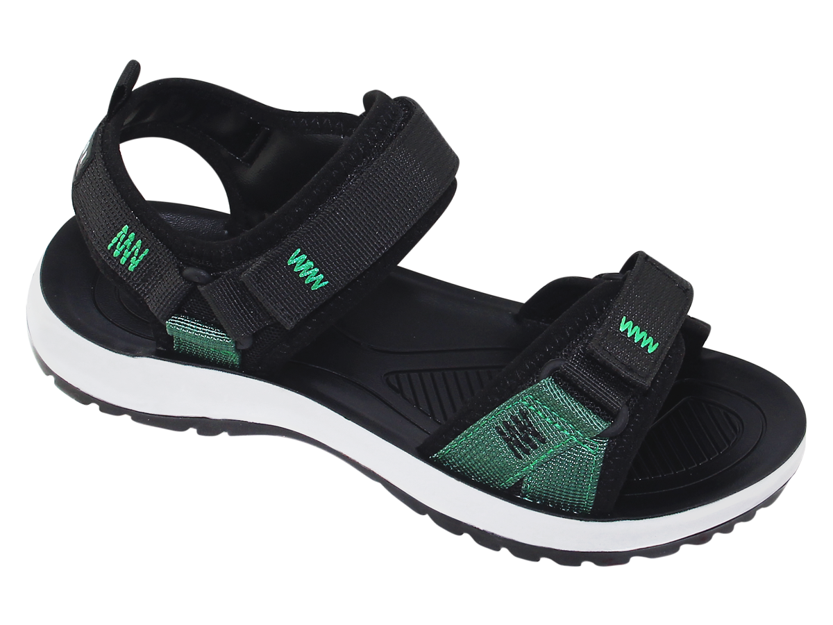 Mô tả Sandal đế bằng bé trai Bita's SEN.80 (Đen + Xám + Xanh lá) - 3
