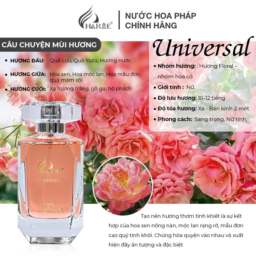 Mô tả Nước Hoa CHARME Chính Hãng 10ml Nam Nữ Lưu Hương Lâu - 5