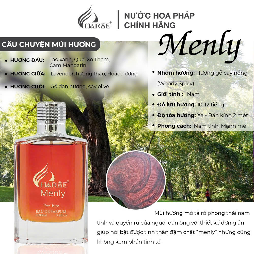 Mô tả Nước Hoa CHARME Chính Hãng 10ml Nam Nữ Lưu Hương Lâu - 7