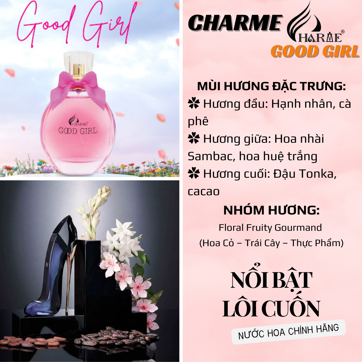 Mô tả Nước Hoa CHARME Chính Hãng 10ml Nam Nữ Lưu Hương Lâu - 11