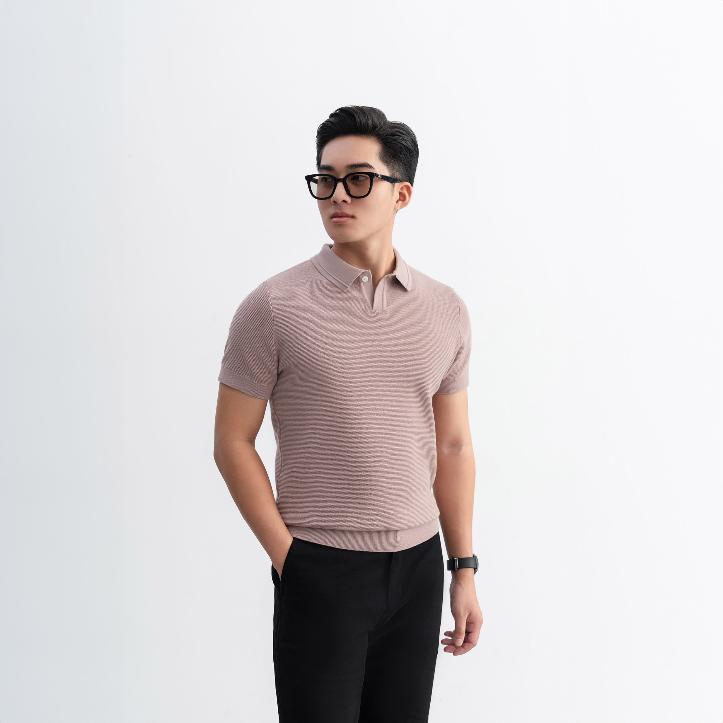 Mô tả Áo polo LEN DỆT KIM GATA KNIT cao cấp, kiểu dáng classic Hàn Quốc sang trọng - APL332 - 3