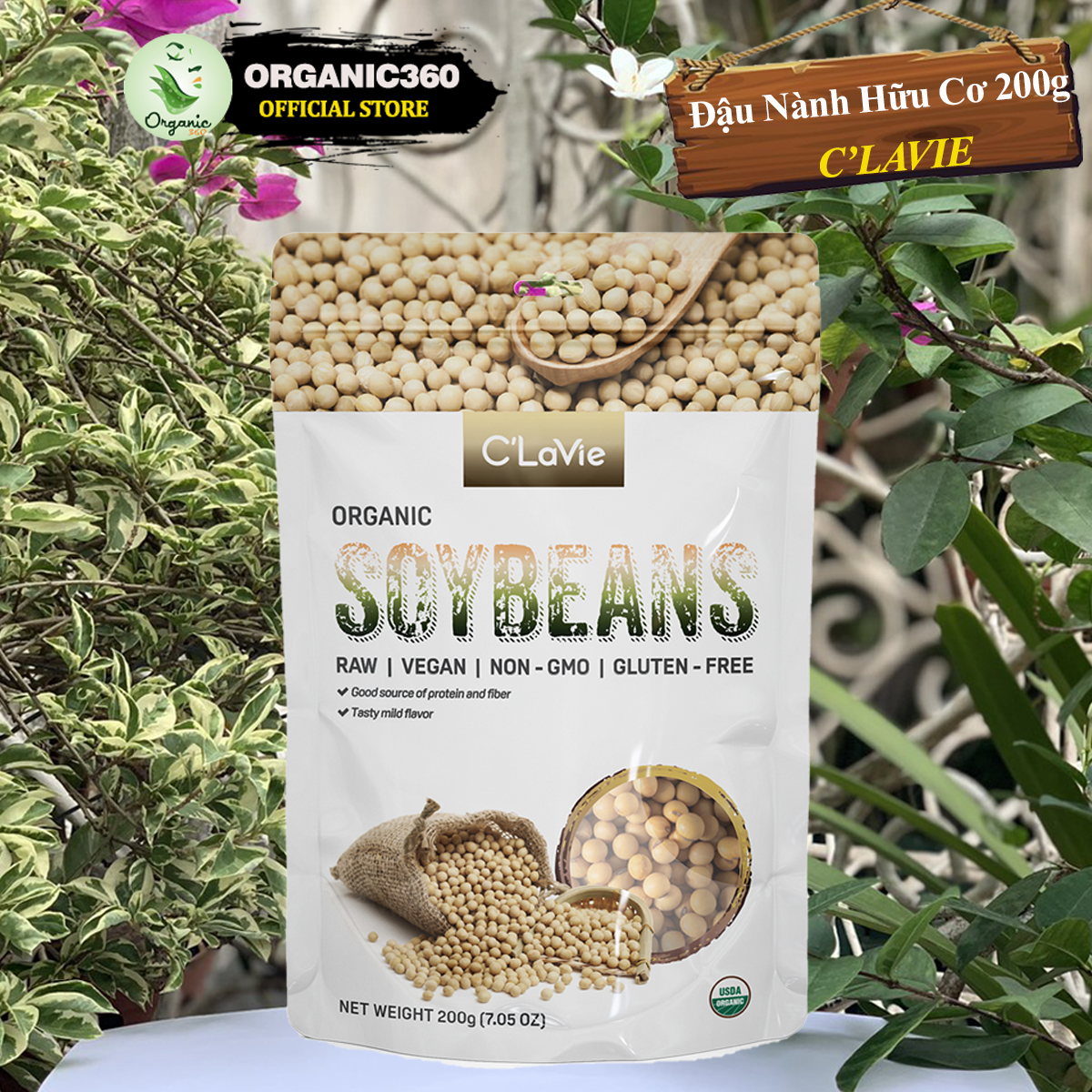 Mô tả Đậu Nành Hữu Cơ C’LAVIE 200g Organic Soybeans - 2