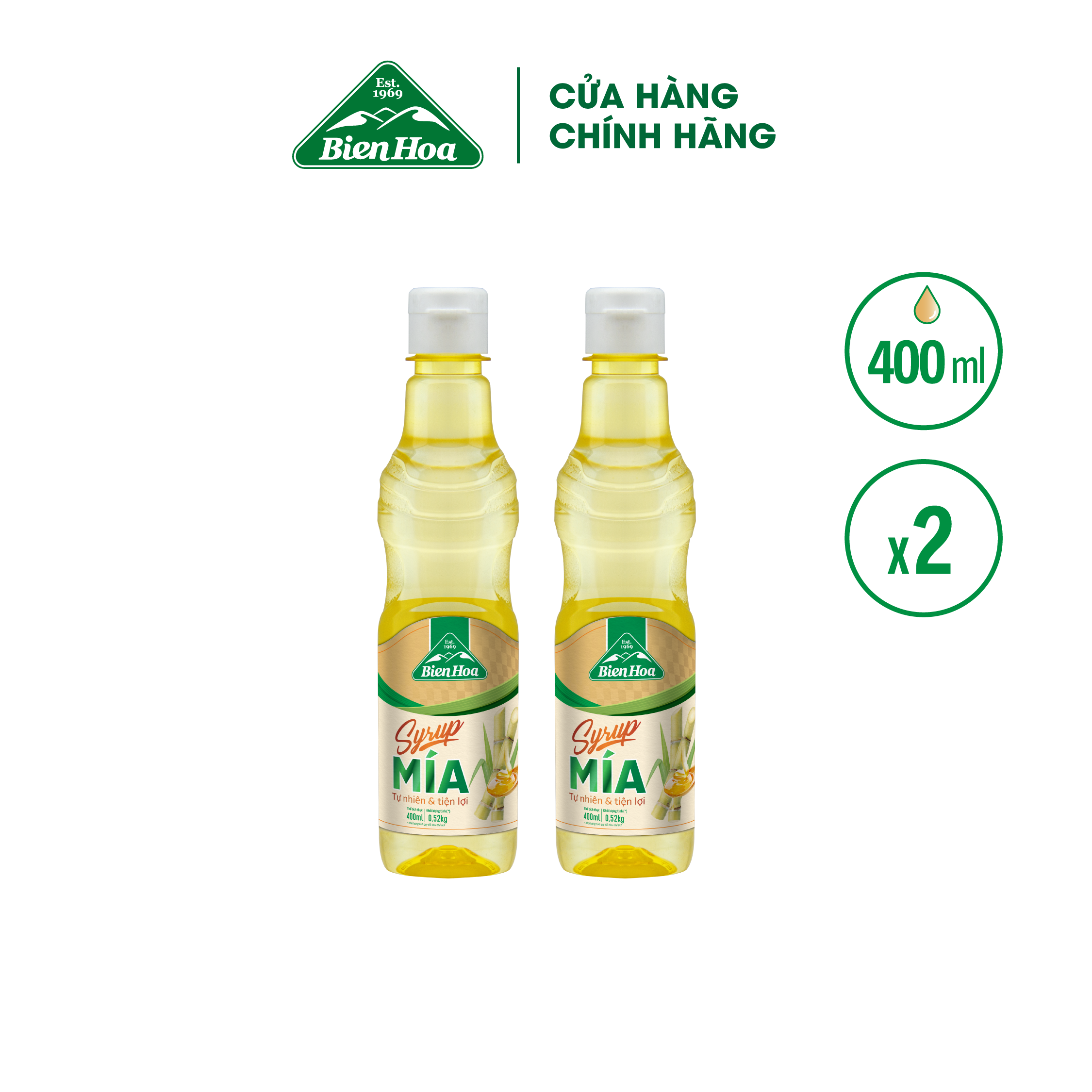 Mô tả Combo 2 chai Syrup Mía Biên Hòa 400ml/Chai - 3