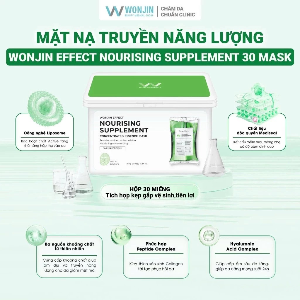 Mô tả Mặt Nạ Dưỡng Sáng, Chống Lão Hoá Da Wonjin Effect Glutathione Concentrated Essence Mask - 2