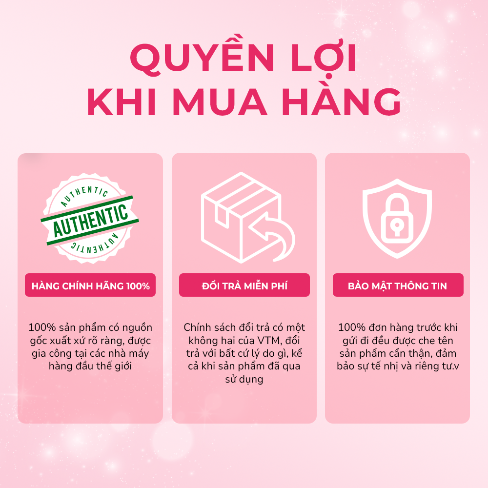 Mô tả Viên uống VTM Glutathione hỗ trợ làm sáng da, hỗ trợ giảm triệu chứng khô da, nhăn da, nám da - hộp 30 ngày - 8