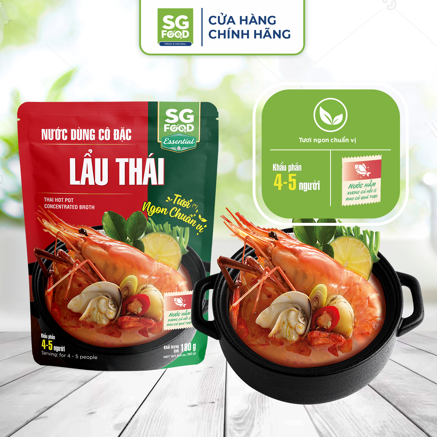 Mô tả Nước dùng cô đặc Lẩu Thái SG Food 180gr - 1