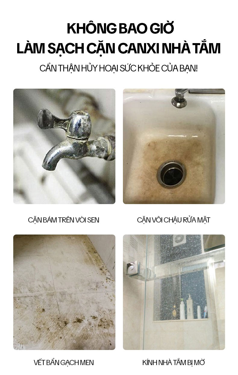 Kết quả tẩy cặn canxi HGO PLUS