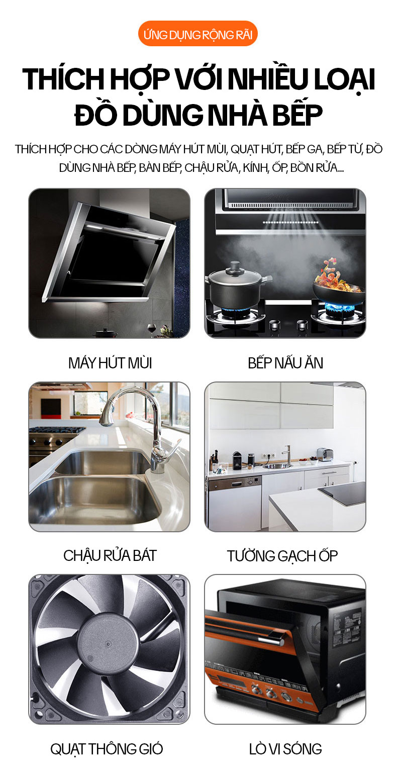 HGO cho bếp sạch bóng