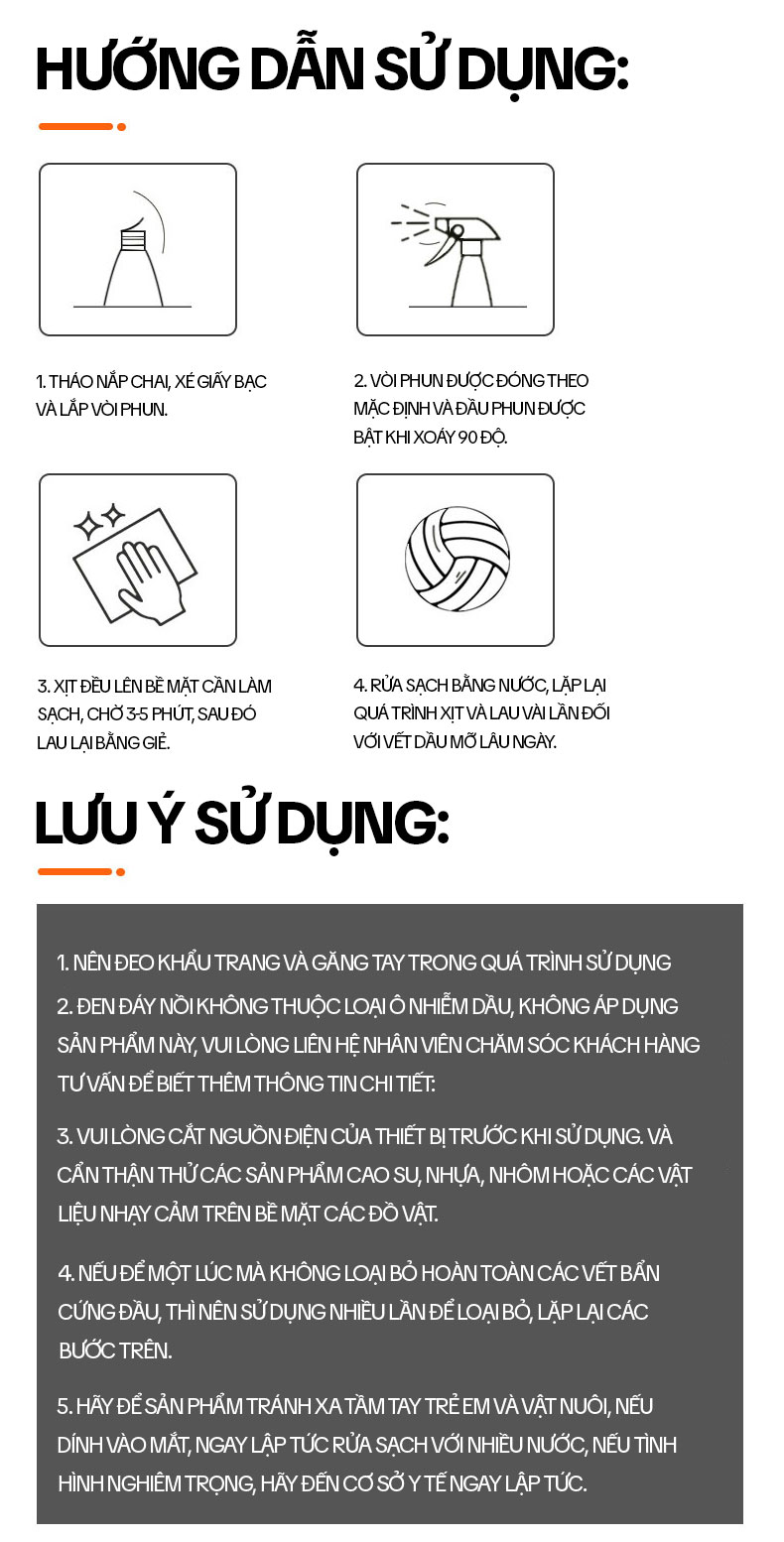 HGO - Đánh bay dầu mỡ
