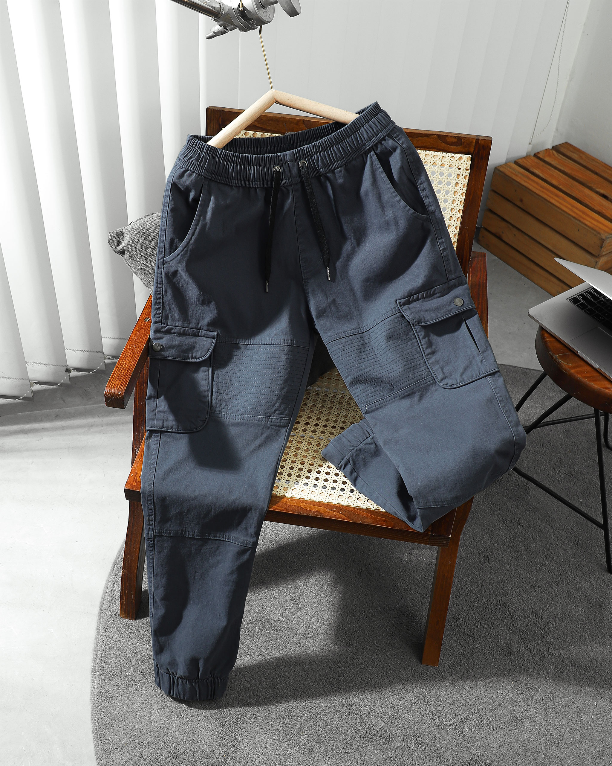 Quần Jogger Kaki Túi Hộp Nam MK CLEVER - Ảnh 4