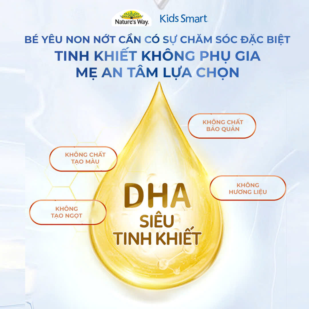 Mô tả Combo 2 Hộp DHA Drops Nature's Way Kids Smart Drops Siro Thông Minh Bổ Sung DHA EPA, Hỗ Trợ Bổ Não Và Mắt Cho Bé - 3