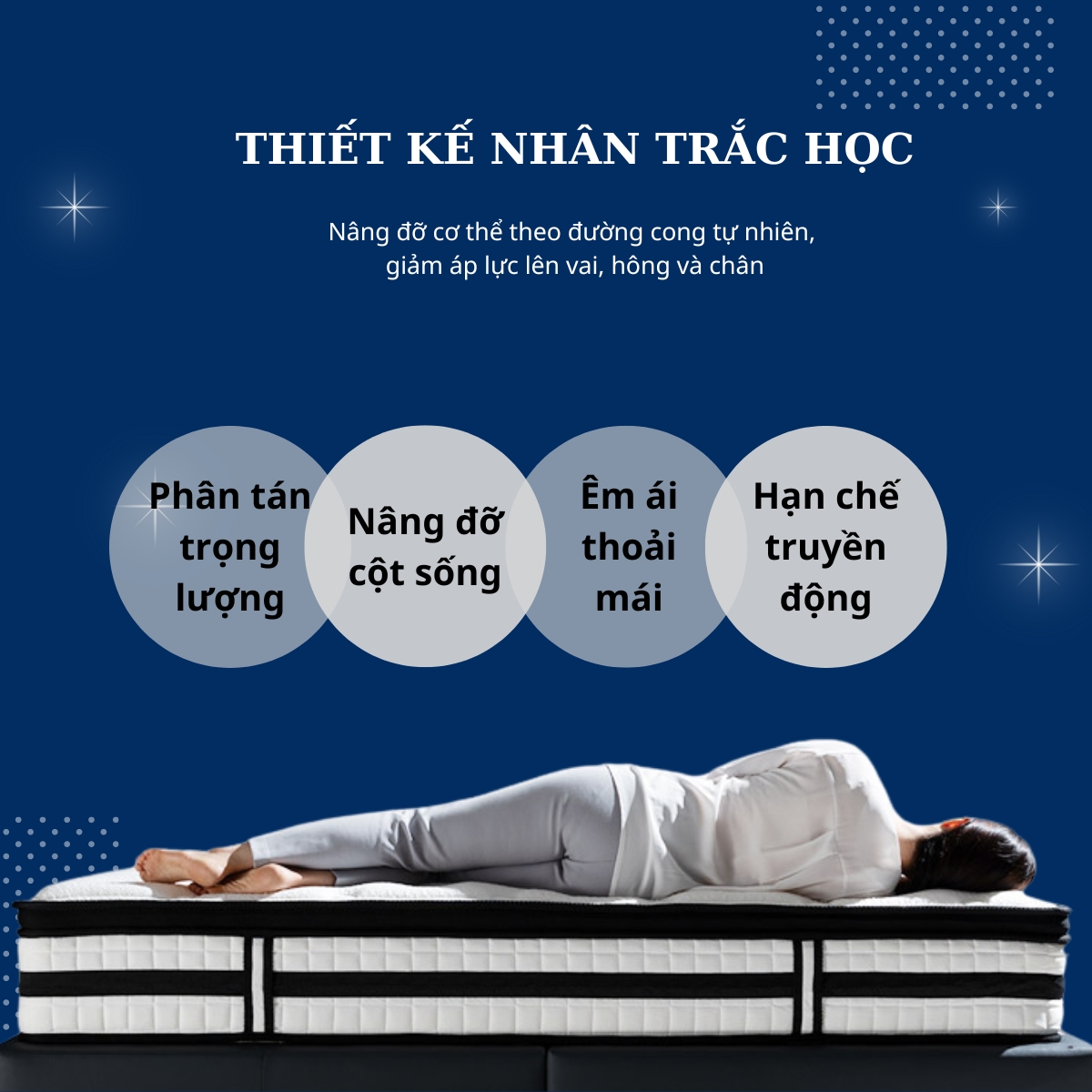 Cận cảnh chất liệu vải Tencel của nệm Samick