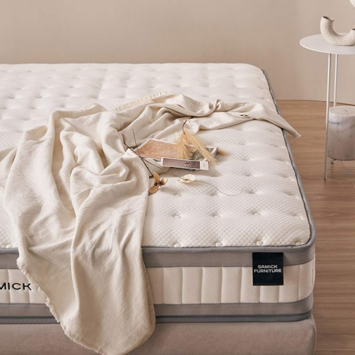 Mô tả NỆM LÒ XO TÚI HÚT CHÂN KHÔNG Cao Cấp SAMICK REST DEEP BASIC Cao 26cm  - Nâng đỡ cơ thể - 11