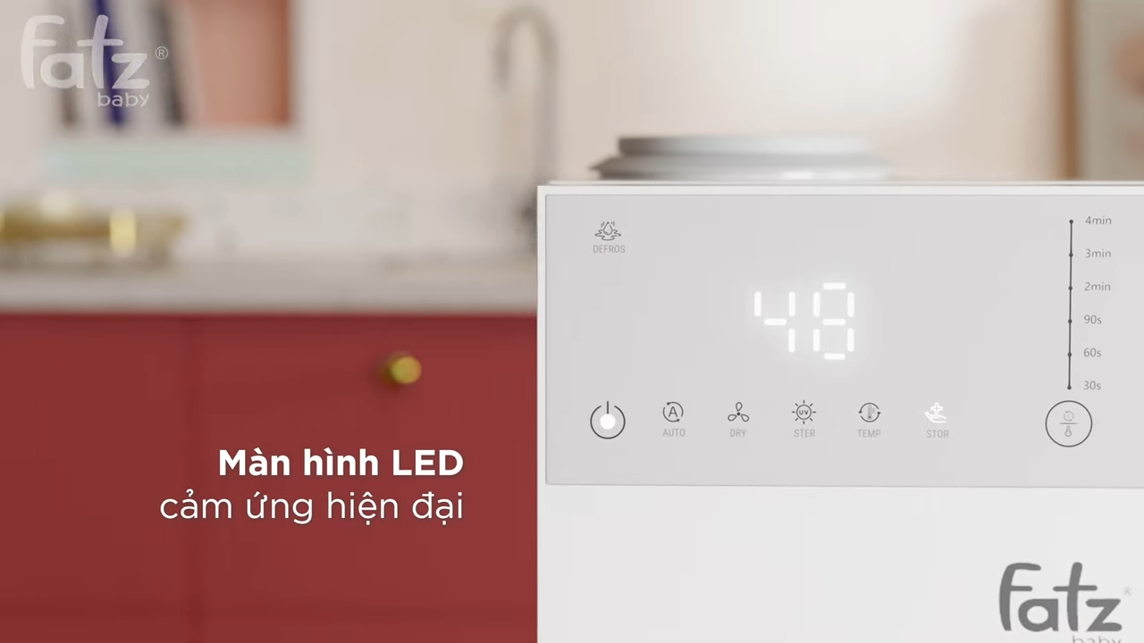 Mô tả Máy đa năng điện tử (Tiệt trùng UVC, Sấy khô/ Lắc & Giữ ấm/ Đun&Hâm nước pha sữa) Multi-KING 5 Pro FATZBABY FB9288BT - 7
